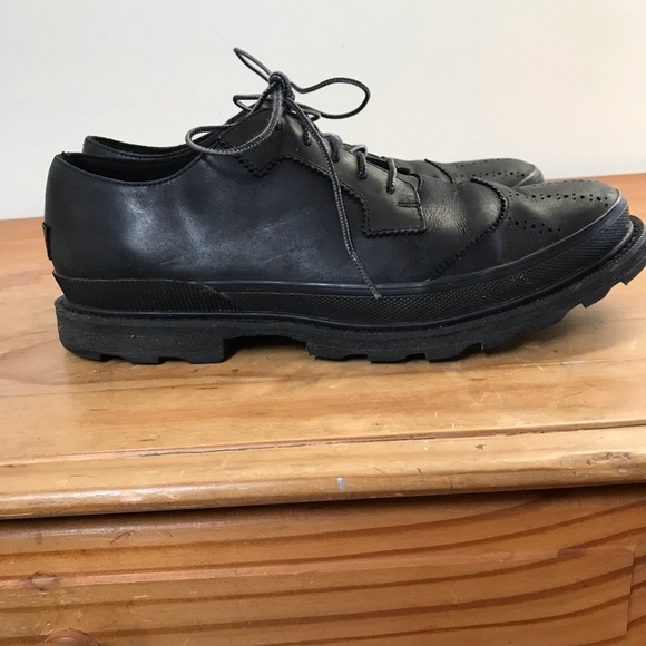 Sorel size 11 work shoes black wing tip oxfords - Picture 3 of 12